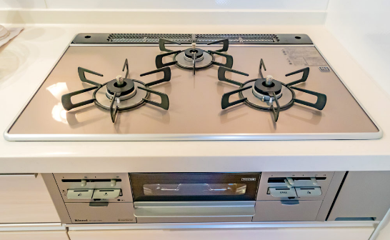 ３口ガスコンロ（ホーロートップ）