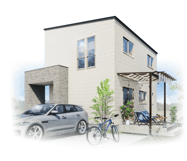 line up house happy wood